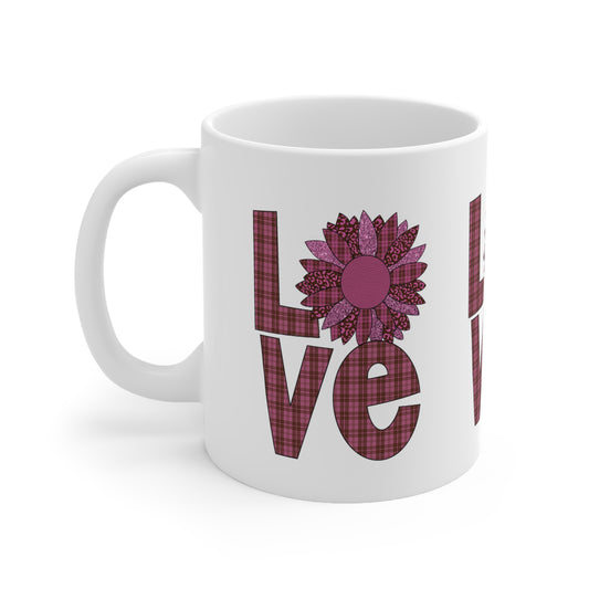 Fall Sunflowers - Ceramic Mug 11oz - 4 of 4 (Purple)