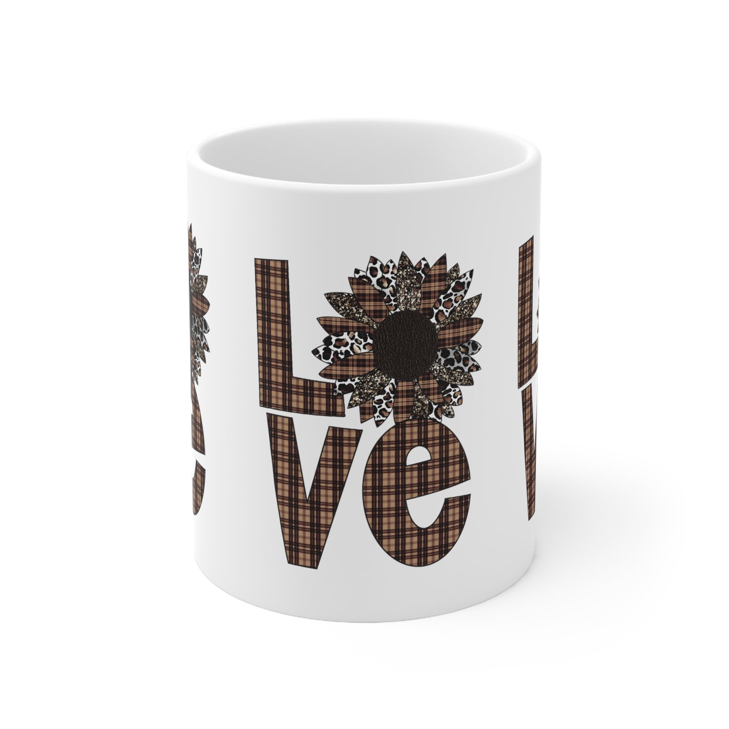 Fall Sunflowers - Ceramic Mug 11oz - 1 of 4 (Brown)