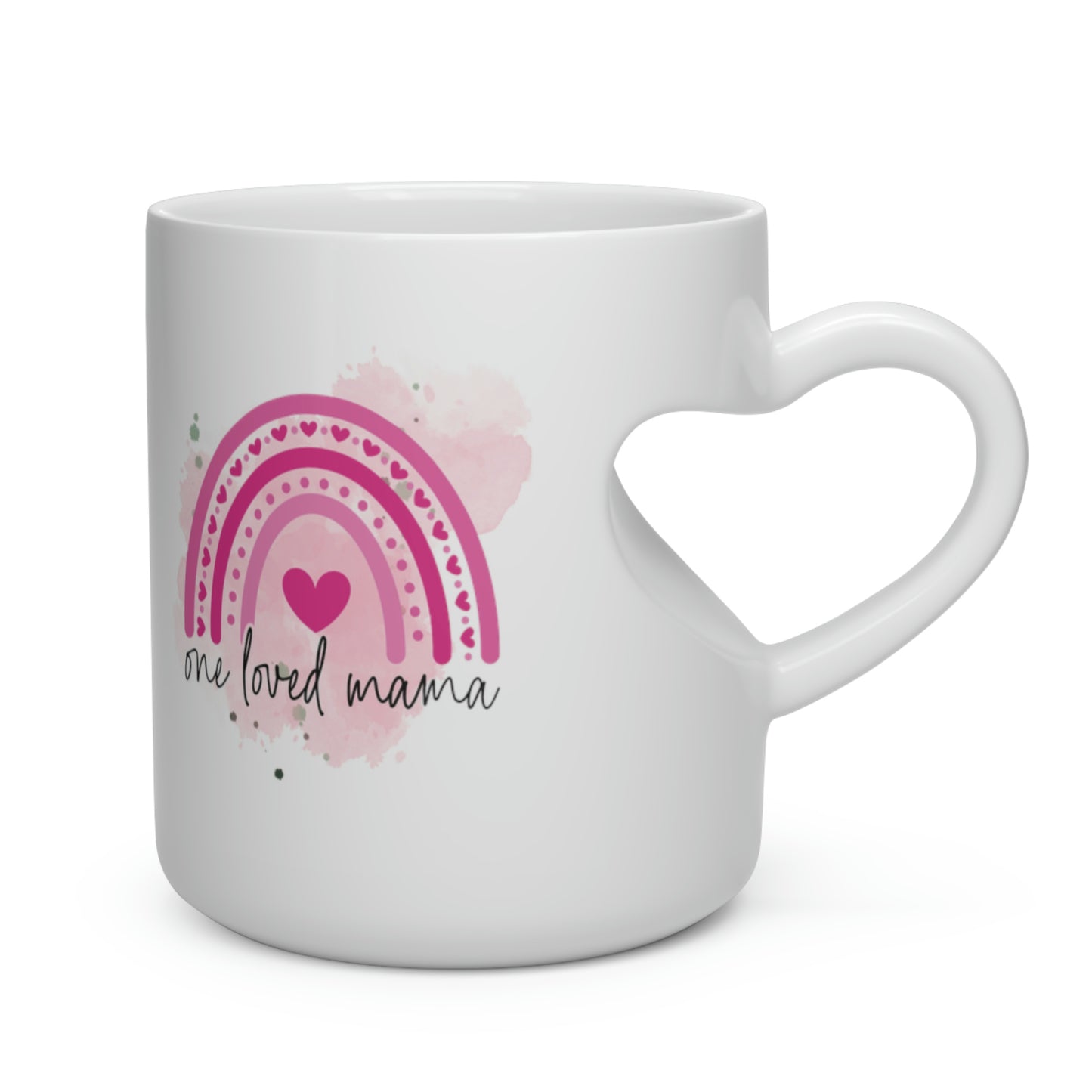 One Loved Mama Heart Shape Mug