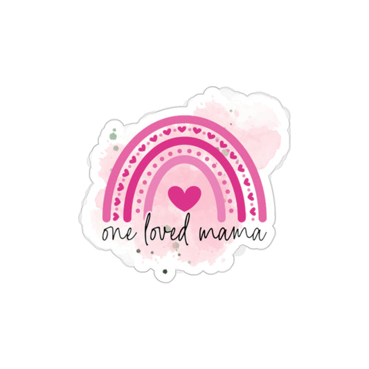 One Loved Mama Die-Cut Stickers
